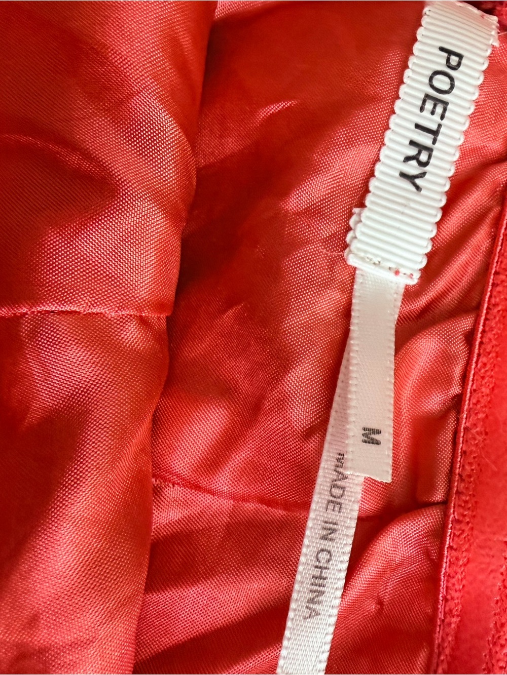 Poetry Coral-Red Strapless Lace Mini Dress - Picture 3 of 11